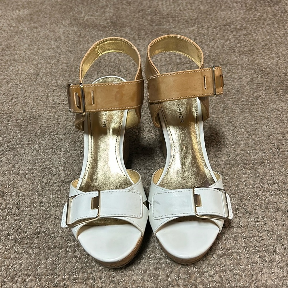 Women’s Marc Fisher Buckle Wedge Heels